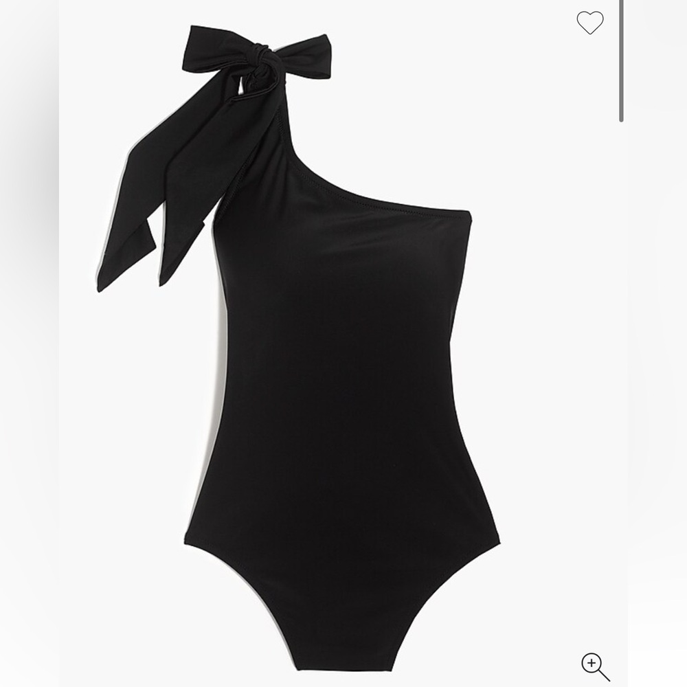 J Crew Factory Bow one-shoulder one-piece swimsuit size M
